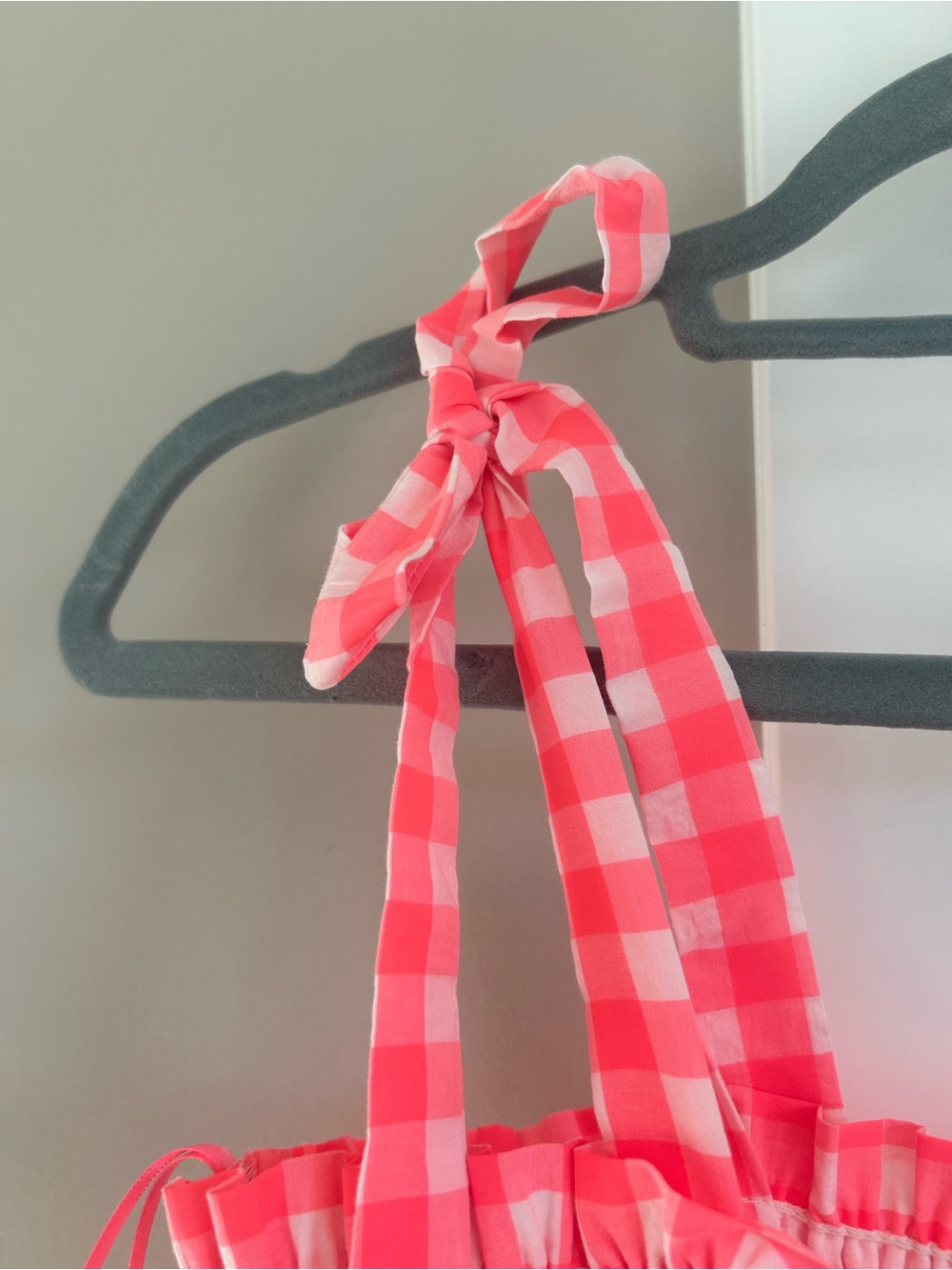 Tuckernuck Pomander Place Nellie dress electric pink gingham - Picture 6 of 8